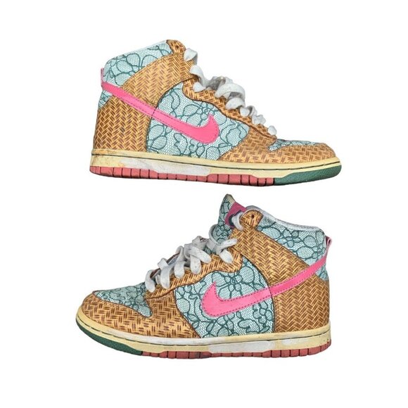RARE 2007 Nike Dunk High Premium 'Nori Desert Bloom'' Size 6 - Picture 2 of 9
